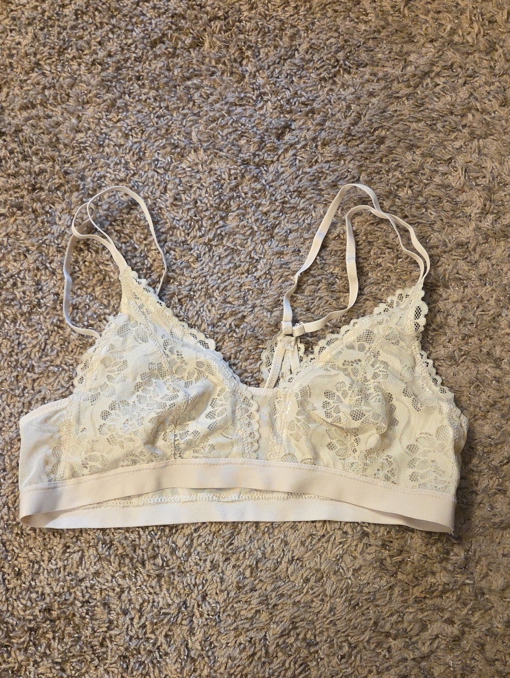 aerie Lace Bralette in Cream